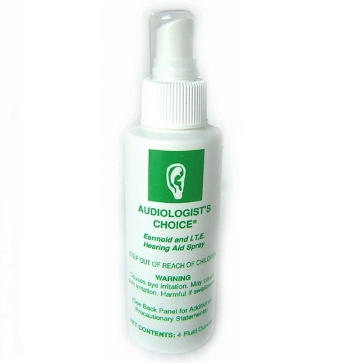 Earmold and Hearing Aid Cleaner by Audiologist's Choice - 4oz. Spray